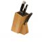Hot Selling Natural Anti-slip Durable Wood Knife Block With Nylon Straw Knife Holder