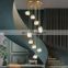 Luxury LED Pendant Light Indoor Crystal Lights New Design Ceiling Hanging Lights Modern Lamps For Home Living Room Holl Lobby