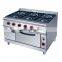 Commercial Kitchen Equipment Western food gas four head six head cooker electric cooking stove