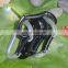 Custom logo black gold D Shape ring  solid-locking Mountain Climbing 22KN Aluminum Carabiner Hook