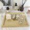 Wholesale INS Retro Nordic Japanese Home Decor Wood Grain Desktop Serving Tray Decorative Rattan Tray