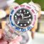 Automatic Mechanical Movement Men's Watch 904L Stainless Steel 40mm Rainbow Diamond Bezel Calendar Display Luminous Watch