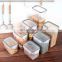 Kitchen storage Rectangular Transparent Food storage container  airtight cans Kitchen container set