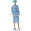 disposable isolation gowns waterproof medical disposable isolation grown blue 35 gr
