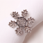 New Snowflake Shaped Napkin Buckle Rings For Hotel And Banquet Tableware
