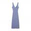 2025 New European and American Fashion Vacation Style Midi Dress