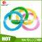 4 Funny Colorful And BPA Free Silicone Sensory Teething Baby Teether Ring Toys,Soothing Pain Relief And Drool Proof Infant Toys