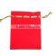 China Factory Customized Velvet Red Jewelry Bag Wholesales B194