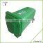 Wheels attached plastic rubbish bin