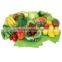 Fresh vegetables plastic bags clear