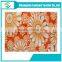 sunflower print short pile plush fabric for bed sheet