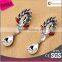 2015 new clear crystal water drop shape dangle fancy wholesale earrings