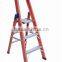 Yellow&RED fiberglass ladder/single side fiber glass ladder/fiber glass step ladder