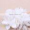 2015 New Luxury Rhinestone Tassels Crystal Lace Flowers Wedding Headdress Hat Bridal Hair Jewelry Wedding Dress Accessories