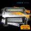 double row 72w 4d offroad led light bar with amber&white color changed