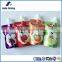 Liquid stand up pouch with spout /plastic water bag /fruit juice packaging bag