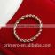 Wholesale Titanium Steel Rose Gold Plated Anti-allergy Twist Foot Finger Rings Woman Fashion Jewelry