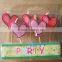 Birthday cake decorative toothpick candles