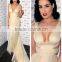 Dita Von Teese Champagne Sexy V-neck Backless Prom Dress Red Carpet Dress Spring 2012 Backless White Gown Gallery TPD225