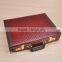 72pcs stainless steel cutlery in leather box packing and low price