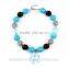 Snowflake chunky necklace bracelet,baby summer jewelry BubbleGum necklace 2016 new