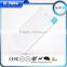 2500mAh Credit Card Size Power Bank With Built-in Micro USB Cable White