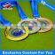 Custom round shape swimming medal for Championships