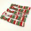 Green White Red Chevron Hair Band Fold Over Elastic Hair Tie Wholesale For Christmas