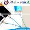 China Factory Supplier Colorful Zipper USB Cable 2in1 USB Power and Data Cable Zipper