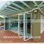 high quality and double glass aluminum folding door