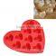Fashionable and Durable Heart Shape Silicone Ice Mold Makers Ice Jelly Mold