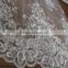 long lace wedding veil/net lace fabric/fushia pink french lace african cotton lace/ 100% Polyester Fabric