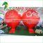 Giant Red Customized Floating Advertising Decor Inflatable Helium Balloon with Banner