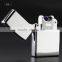 2016 Male gift Arc Lighters metal USB Rechargeable Flameless Electric Arc Windproof Cigar Cigarette Lighter