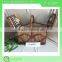 Fashionable wicker material basket used in outdoor picnic