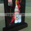 Counter-top double sided acrylic table tent led sign holder acrylic led illuminated display