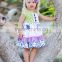2016 new design short sleeve summer wear kids cotton frocks design wholesale baby clothes