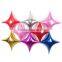 middle size 26''(60x60cm ) multicolor Four-Pointed corners Star shape foil helium balloon for party decorations