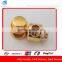 CD8289 Fashion Round Cord Locks Metal Gold Cord Stopper