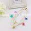 Cute star pendant white plastic pearl necklace for kid new design round decoration