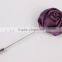 Silky Rose Lapel Flower Handmade Boutonniere Pin for Suit
