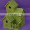 cheap handmade christmas wooden carved bird house