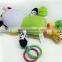 Plush educational toys/stuffed educational toy with rattles