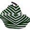 2016 Cuddle Soft Dark Green Stripe Design Car Seat Carrier Cover Canopy