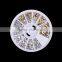Defferent style sliver Gold Alloy 3D glitter metal nail art decoration round wheel sticker