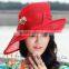 Factory direct sale ladies sinamay church hats