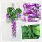 Artificial Wall Hanging Wisteria Flower Vine/Rattan Decoration With Cheap Price