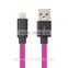 MFi certified flat 8pin data cable smart phone cable