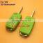 Hot sale products --VW 3 button waterproof remote key blank with green color