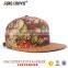 suede brim snapback 6 panels flat bill hat